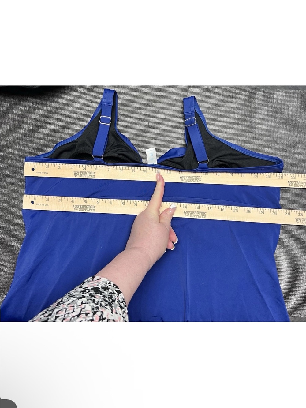 Bal HARBOUR Swim Women's Blue Twist-Front Swim Tankini Top - Picture 11 of 12